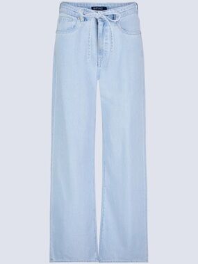 Buffalo David Bitton Light Blue Wide-Leg Tie-Waist Jeans